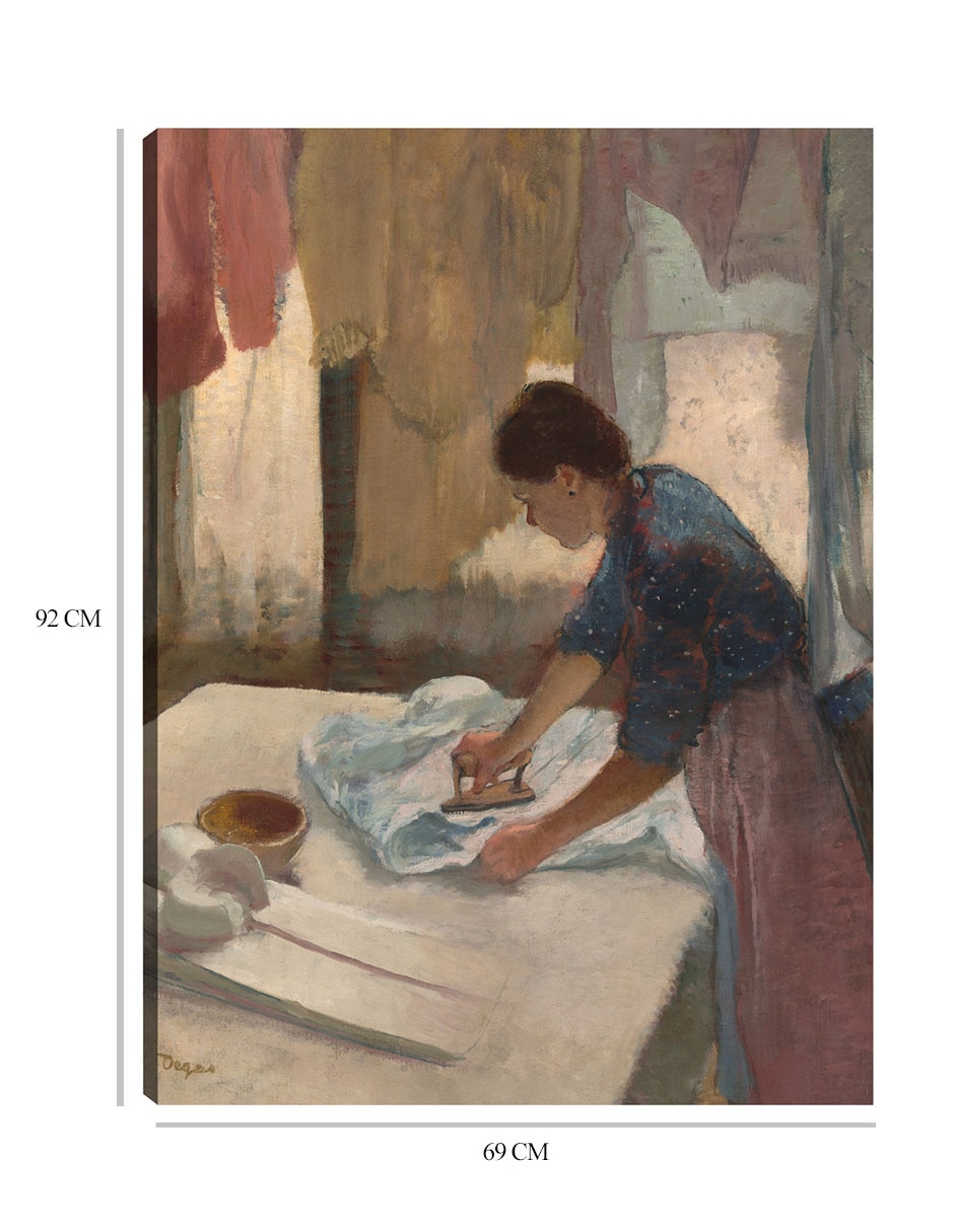 Cuadro decorativo Mujer planchando (nga.gov) técnica mixta Gente 2