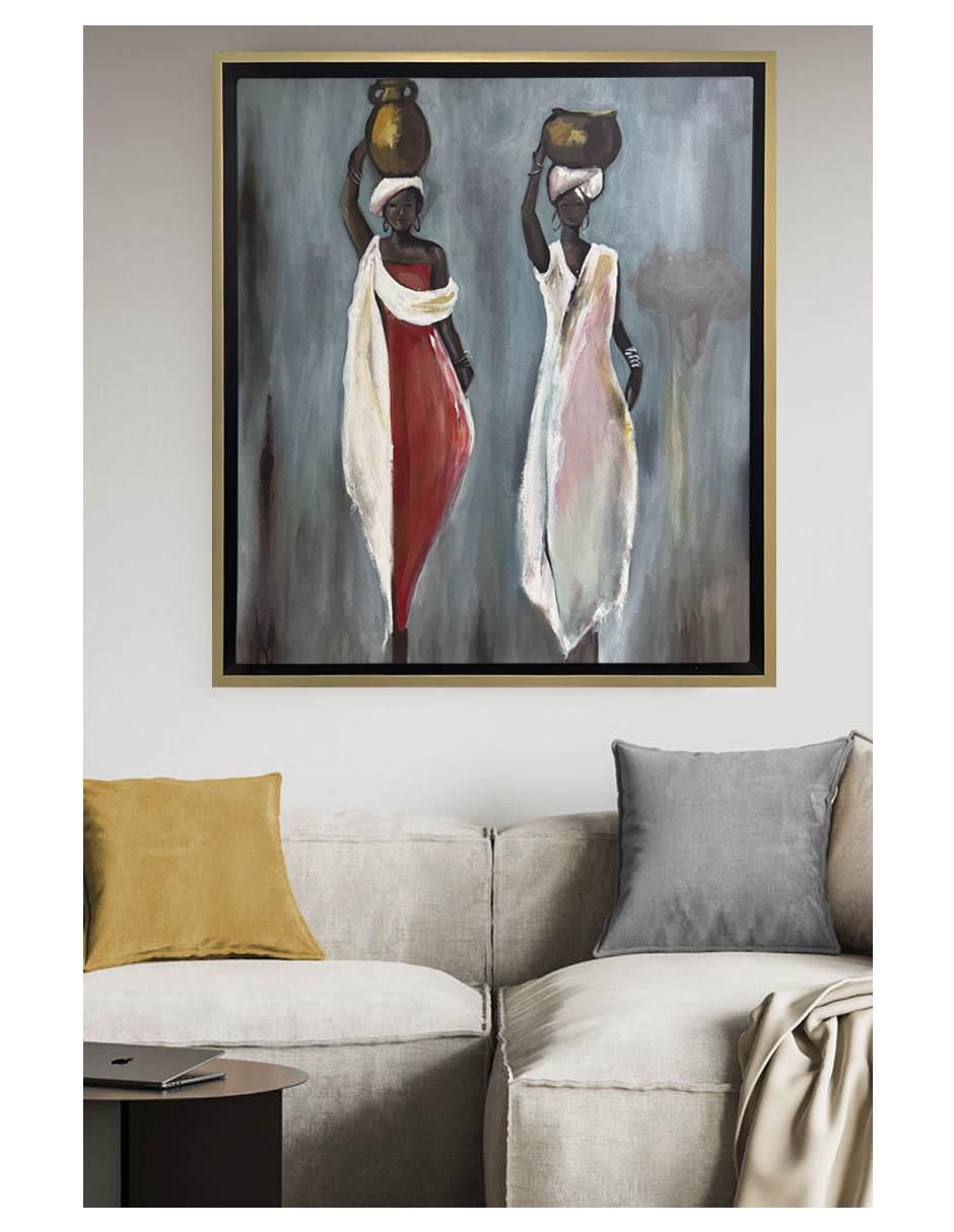 Pintura Dos joyas técnica acrílico Culture 3