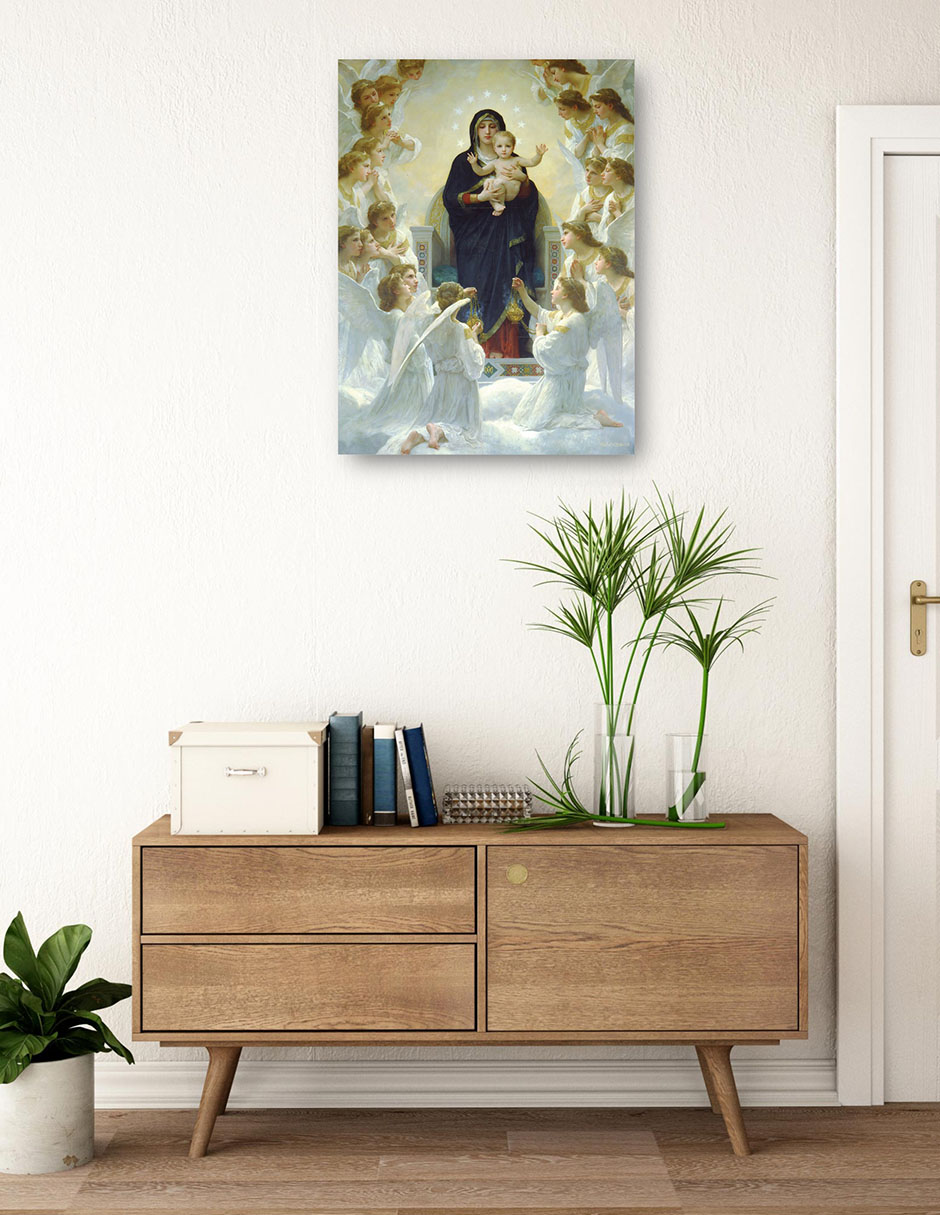 Cuadro decorativo técnica mixta Vírgenes 3