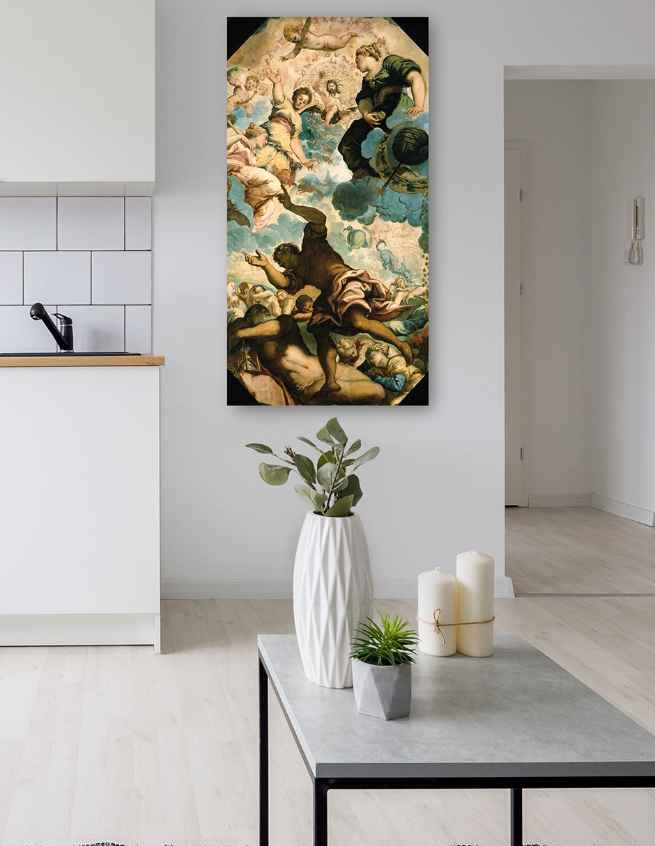 Cuadro decorativo técnica mixta Ángeles 5