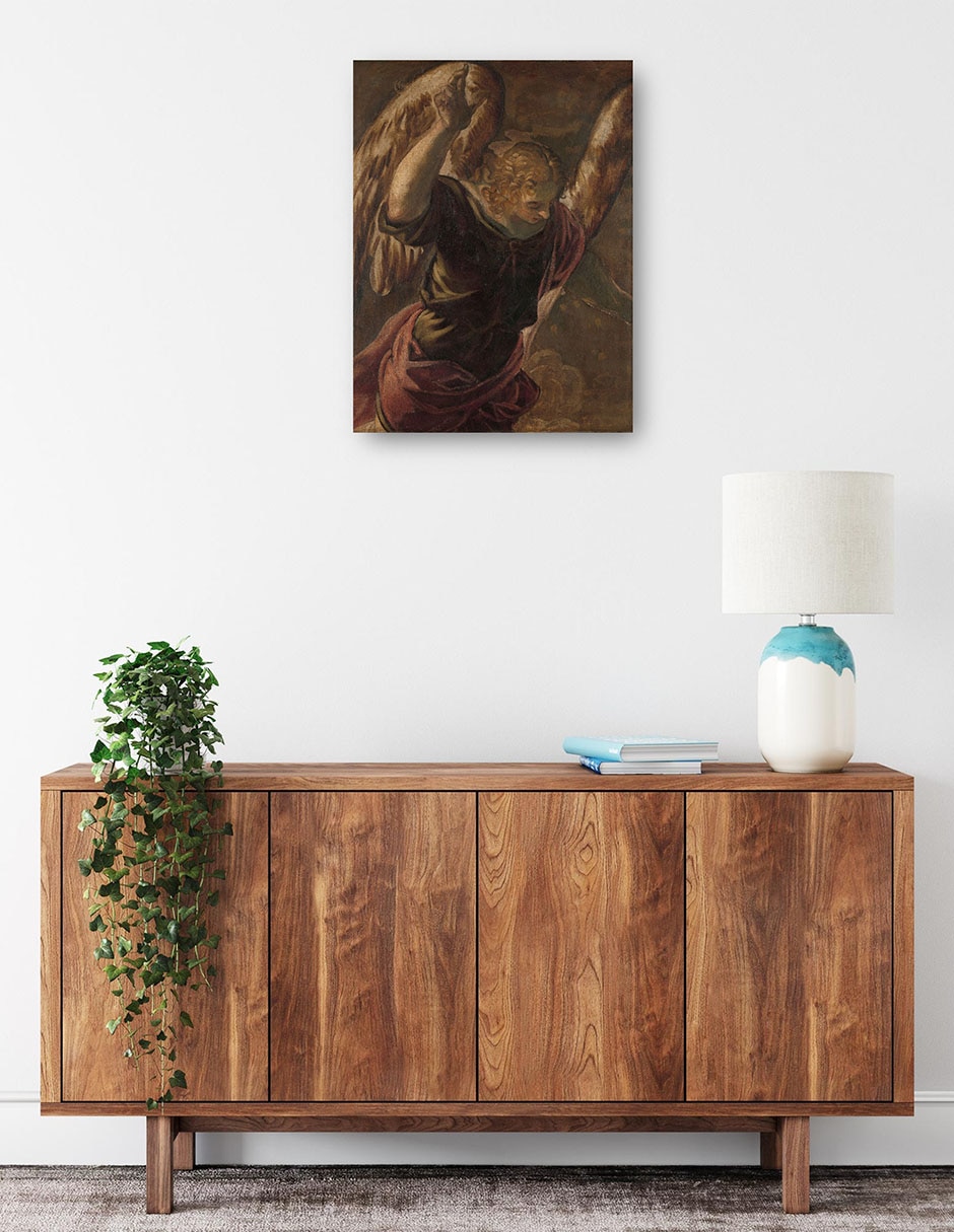 Cuadro decorativo técnica mixta Ángeles 2
