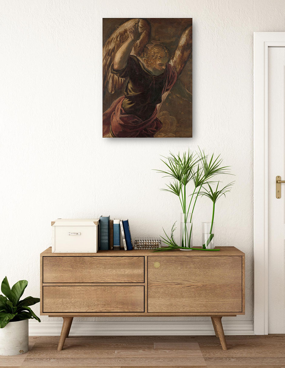 Cuadro decorativo técnica mixta Ángeles 3