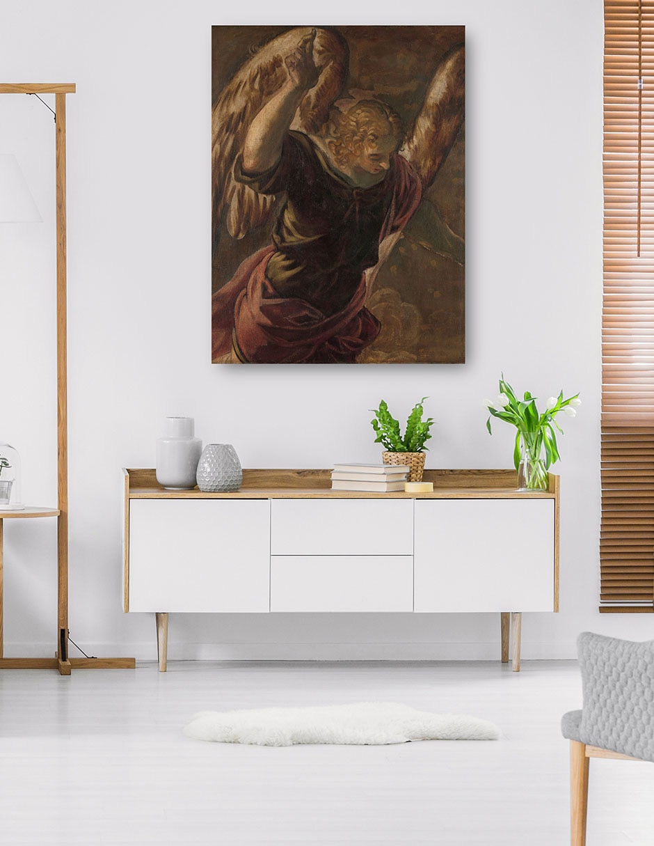 Cuadro decorativo técnica mixta Ángeles 5