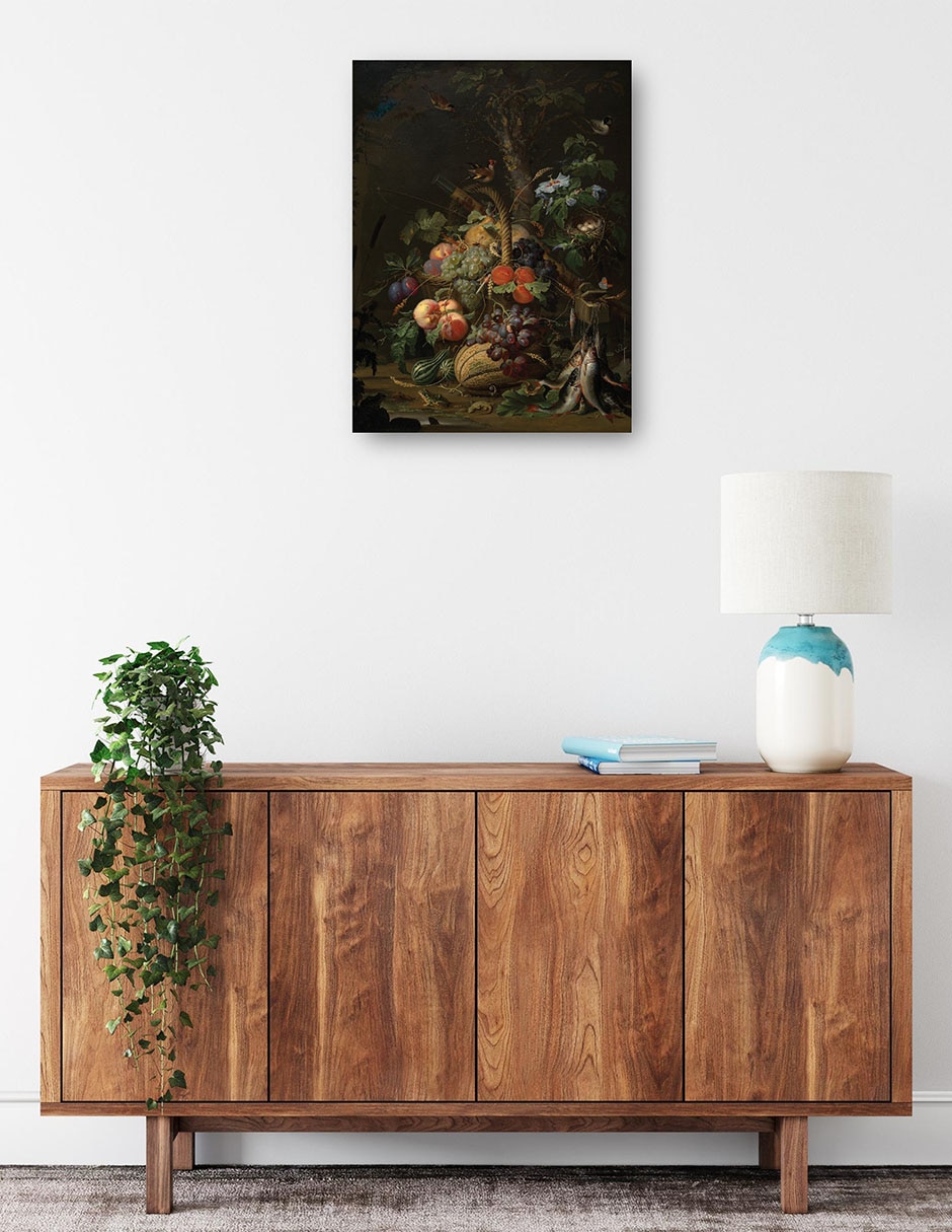 Cuadro decorativo técnica mixta Ramos 2
