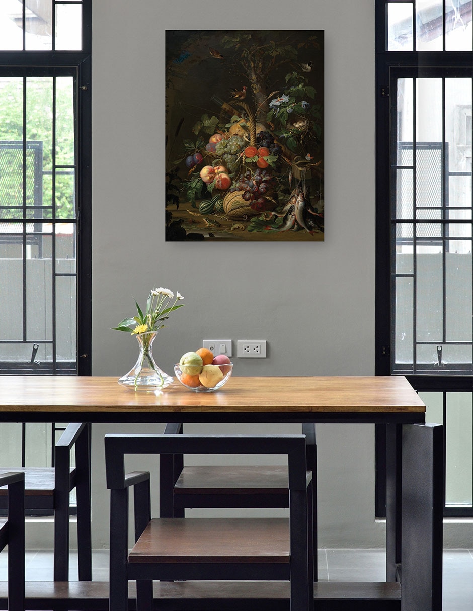 Cuadro decorativo técnica mixta Ramos 4