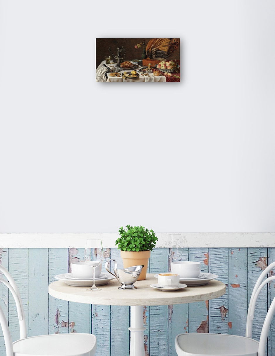 Cuadro decorativo técnica mixta Cómida 2