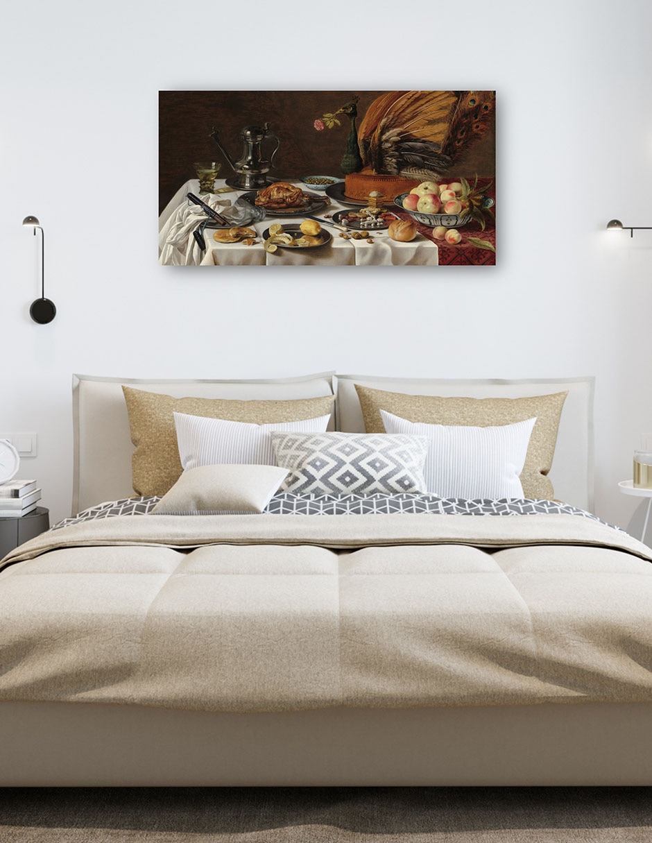 Cuadro decorativo técnica mixta Cómida 5