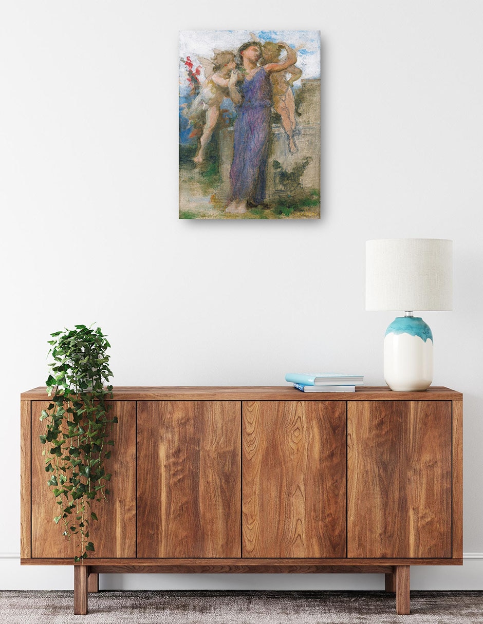 Cuadro decorativo técnica mixta Ángeles 2