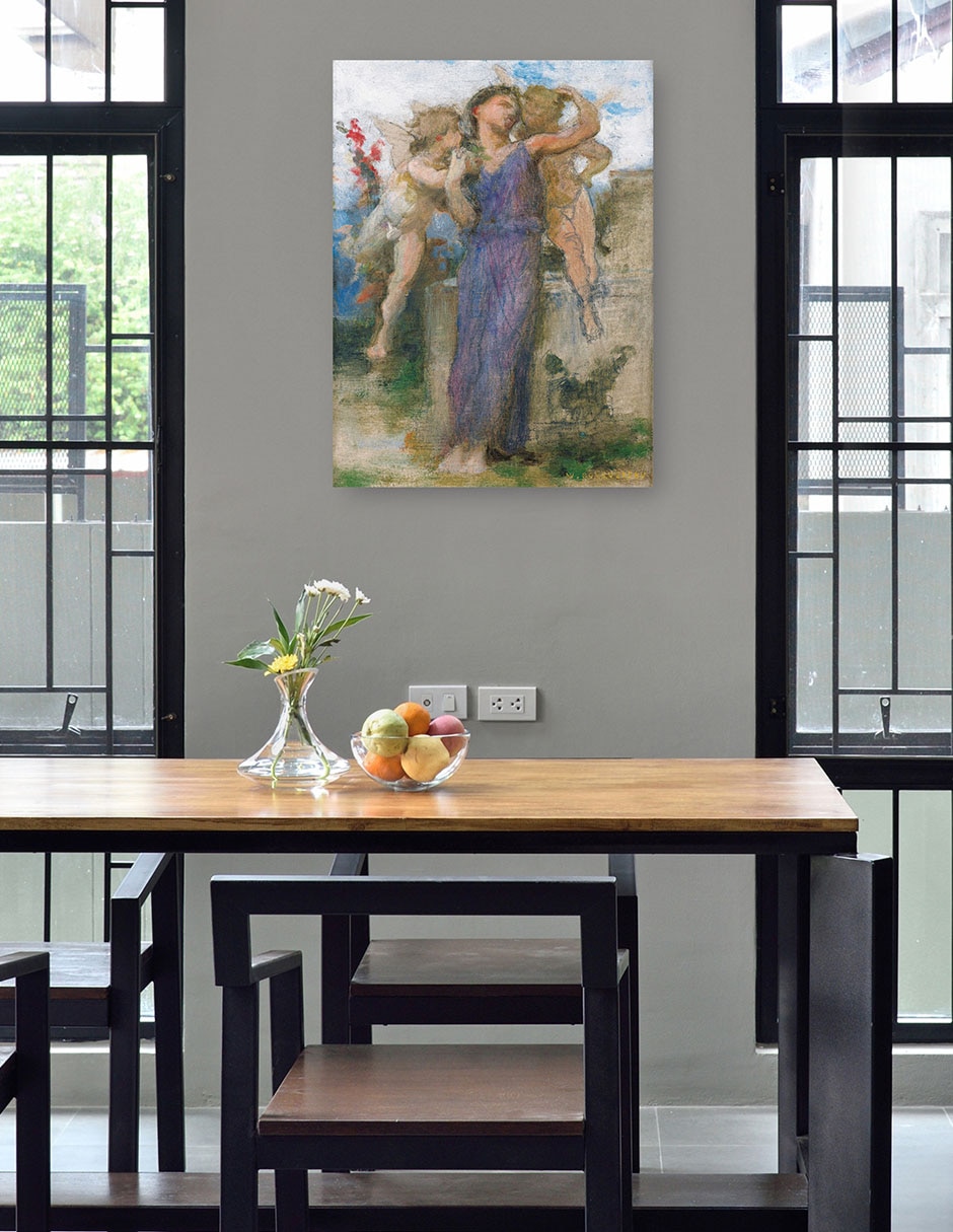 Cuadro decorativo técnica mixta Ángeles 4