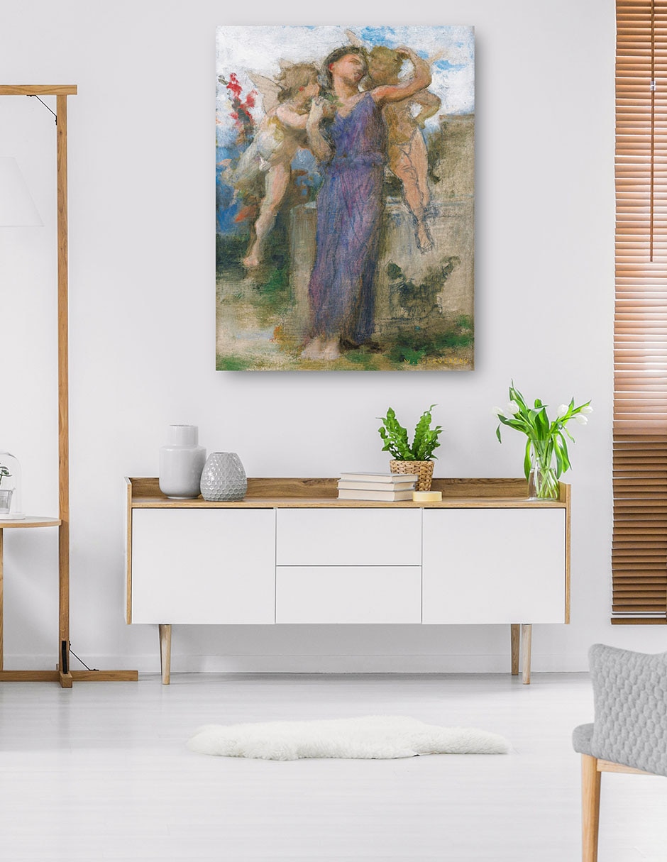 Cuadro decorativo técnica mixta Ángeles 5