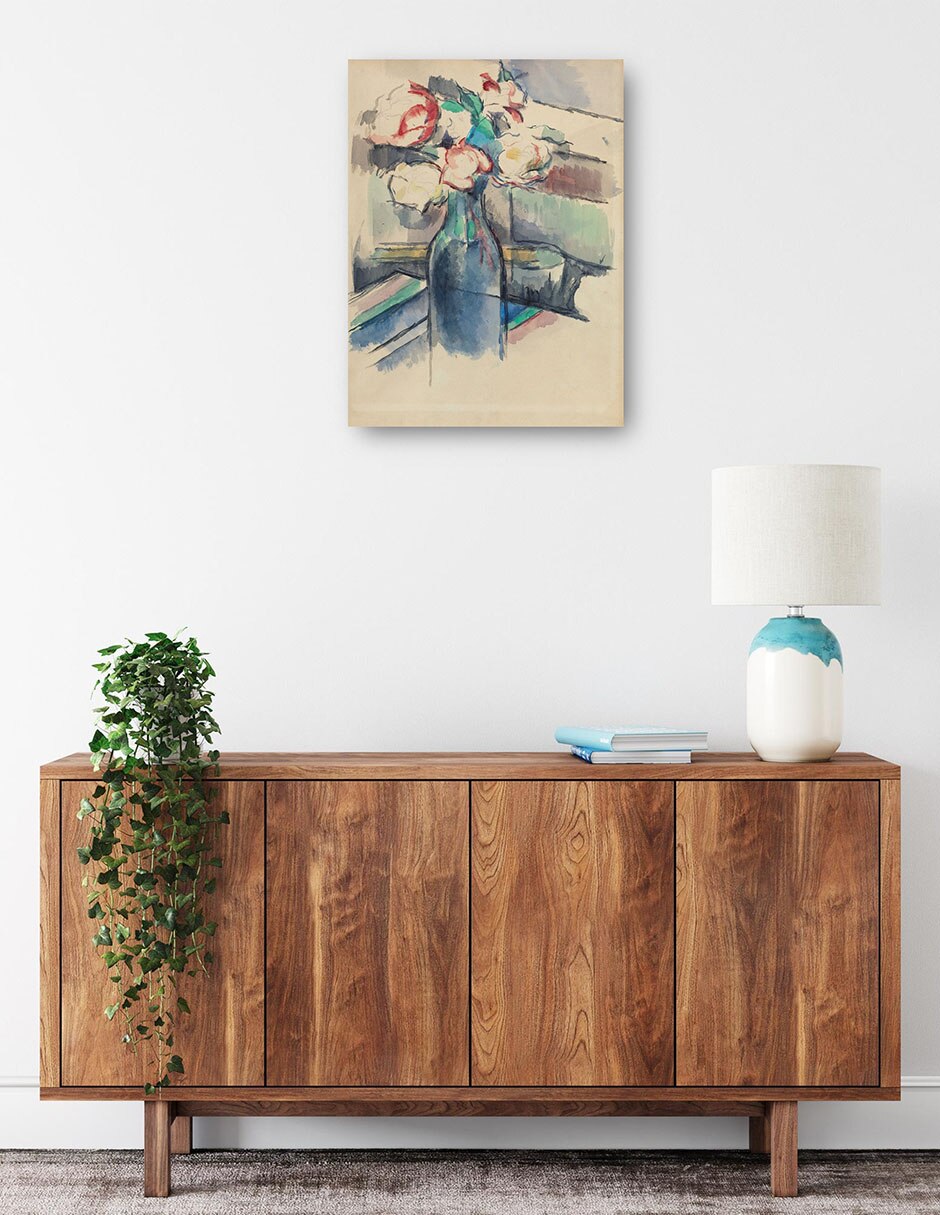 Cuadro decorativo técnica mixta Floreros 2