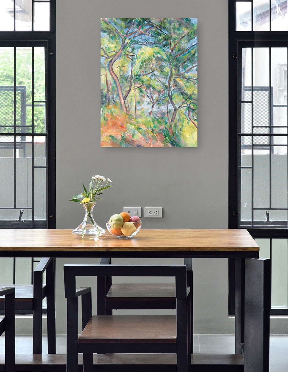 Cuadro decorativo técnica mixta Bosques 4