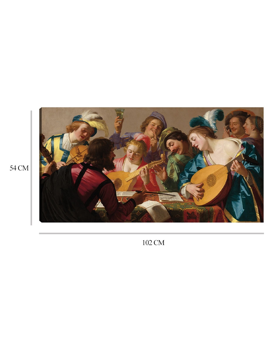 Cuadro decorativo técnica mixta Música 8