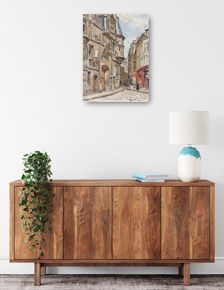 Cuadro decorativo técnica mixta Lugares 2
