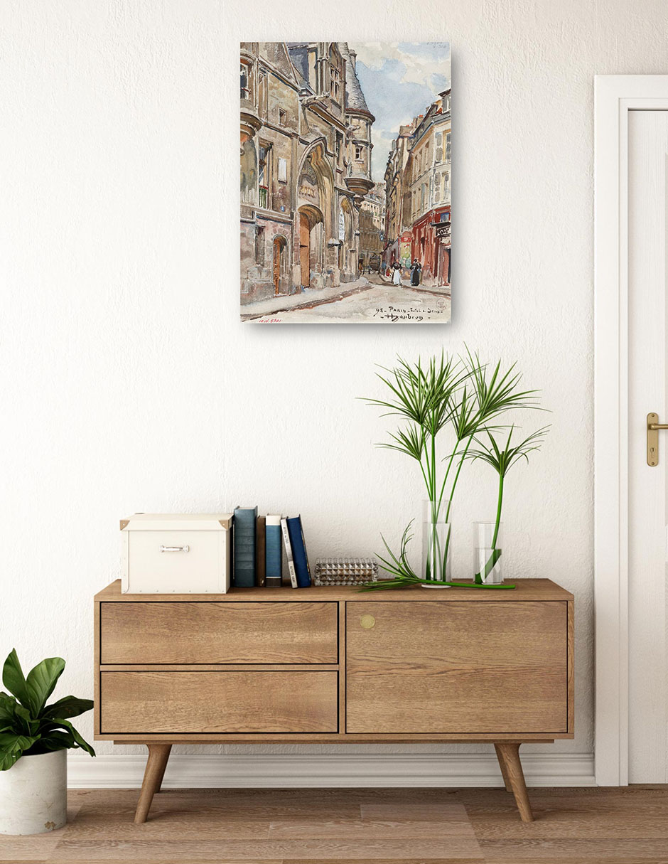 Cuadro decorativo técnica mixta Lugares 3