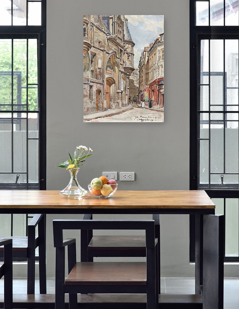 Cuadro decorativo técnica mixta Lugares 4