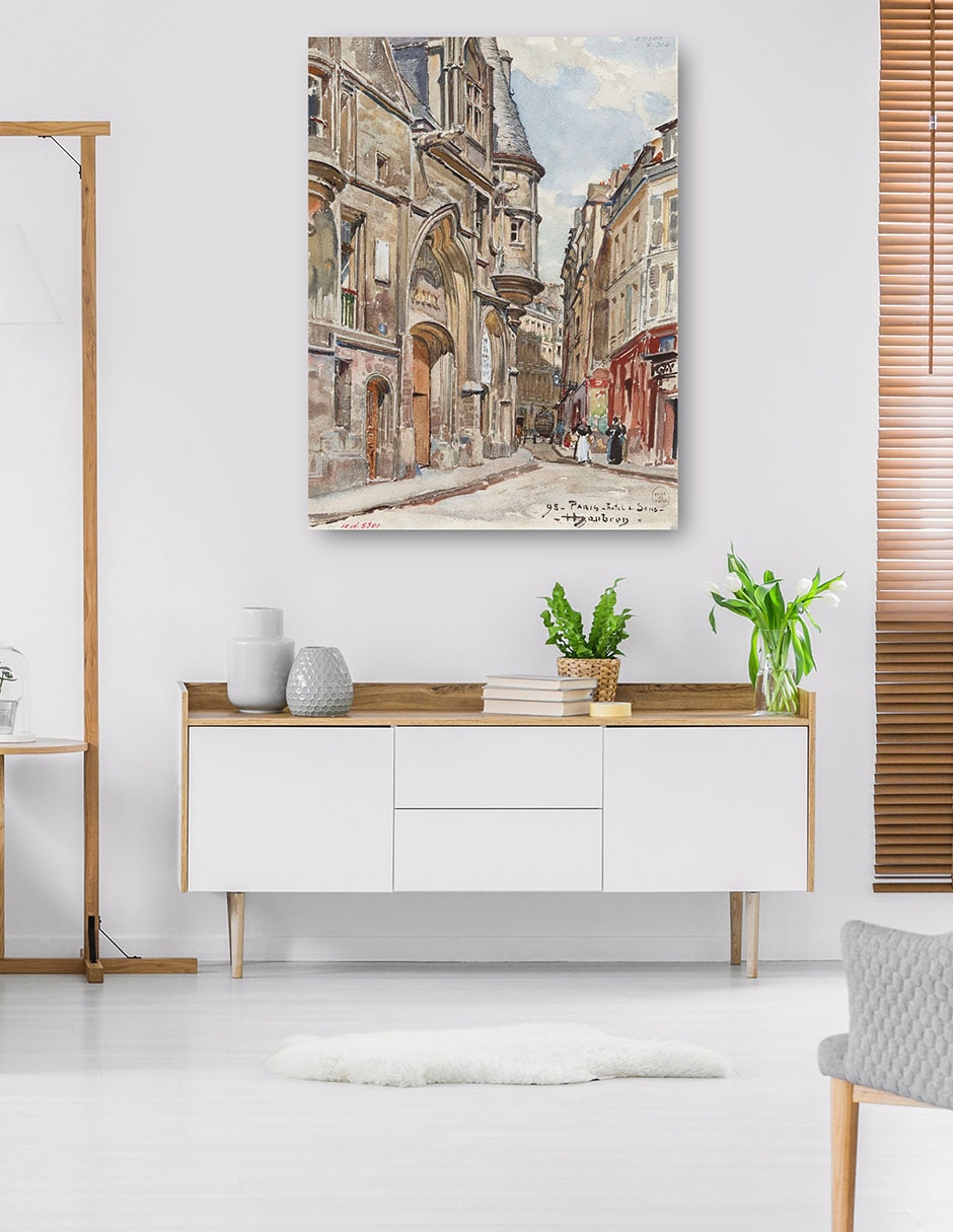 Cuadro decorativo técnica mixta Lugares 5