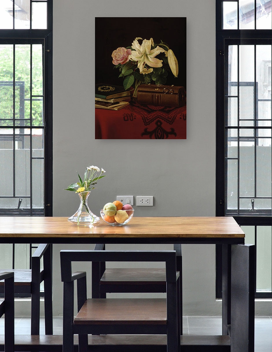Cuadro decorativo técnica mixta Ramos 4