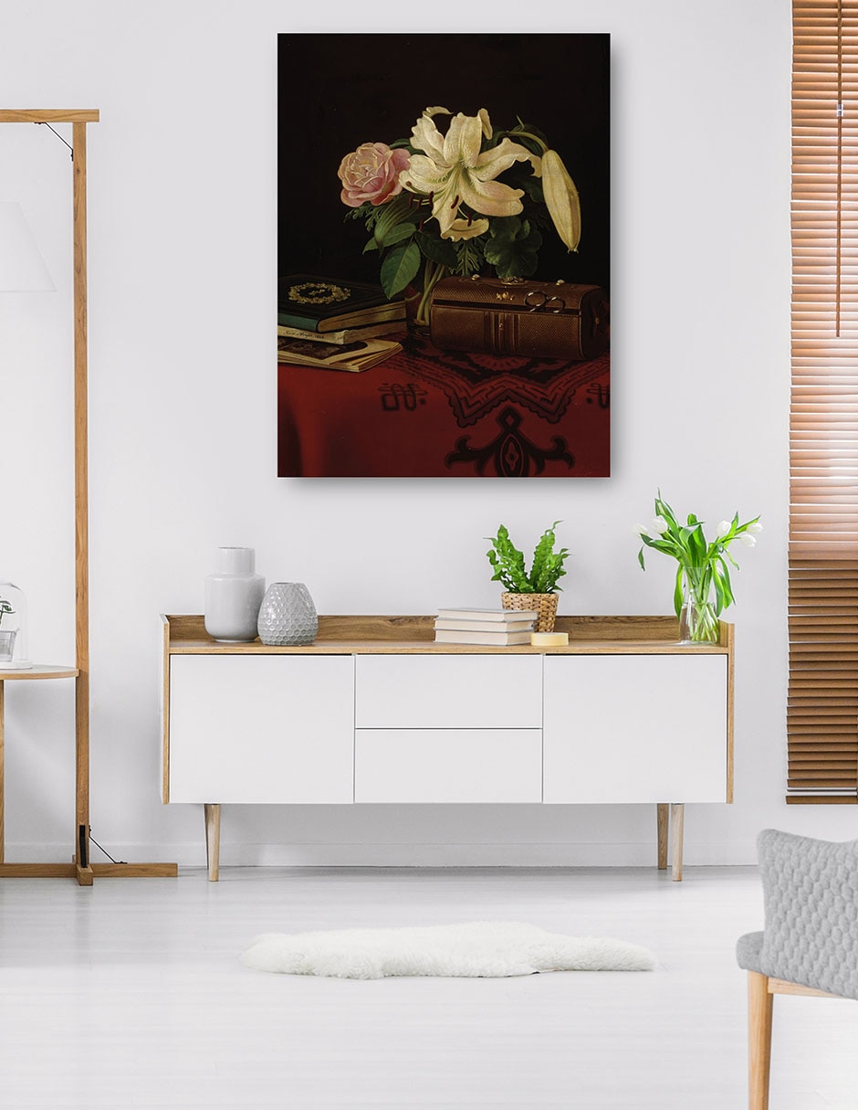 Cuadro decorativo técnica mixta Ramos 5
