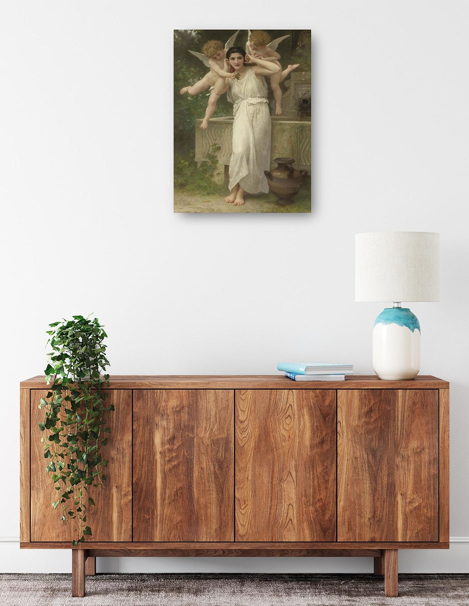 Cuadro decorativo técnica mixta Ángeles 2