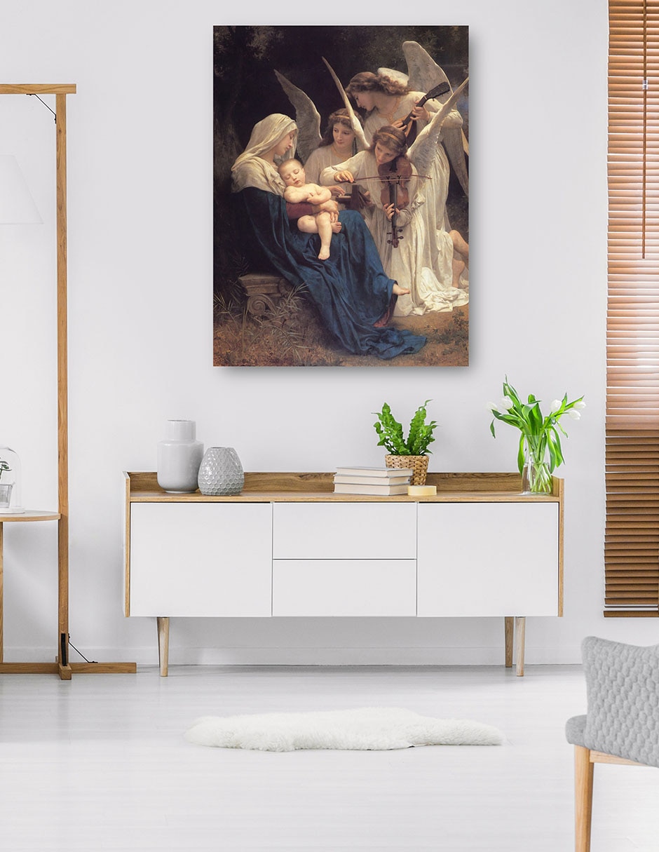Cuadro decorativo técnica mixta Ángeles 6