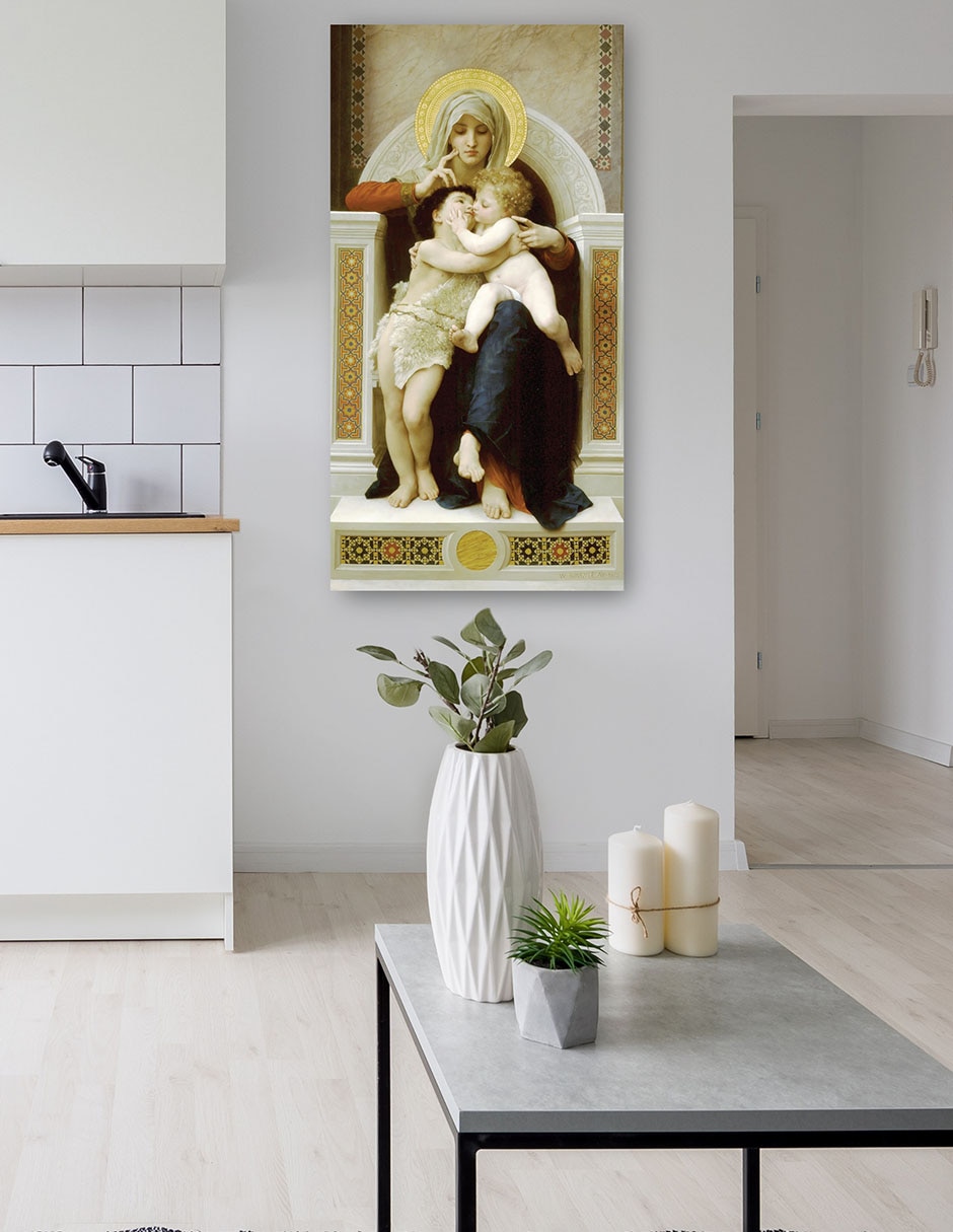 Cuadro decorativo técnica mixta Vírgenes 5