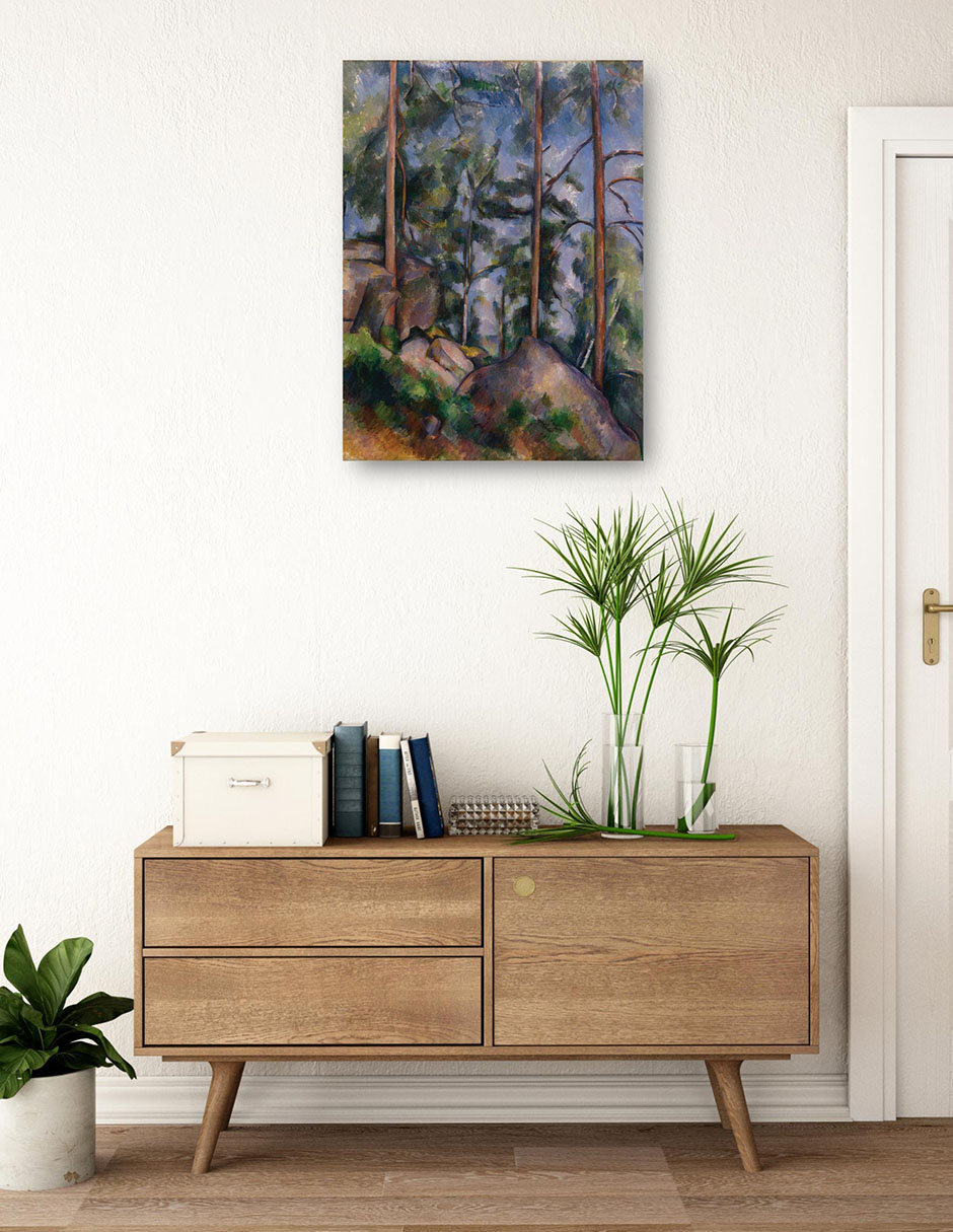Cuadro decorativo técnica mixta Bosques 3