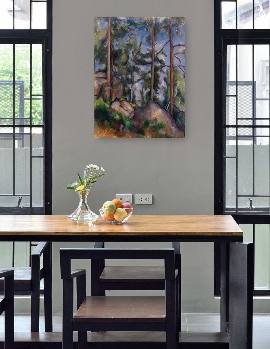 Cuadro decorativo técnica mixta Bosques 4