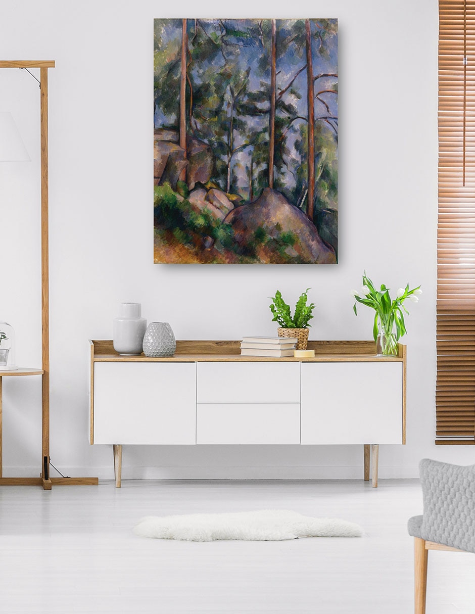 Cuadro decorativo técnica mixta Bosques 5