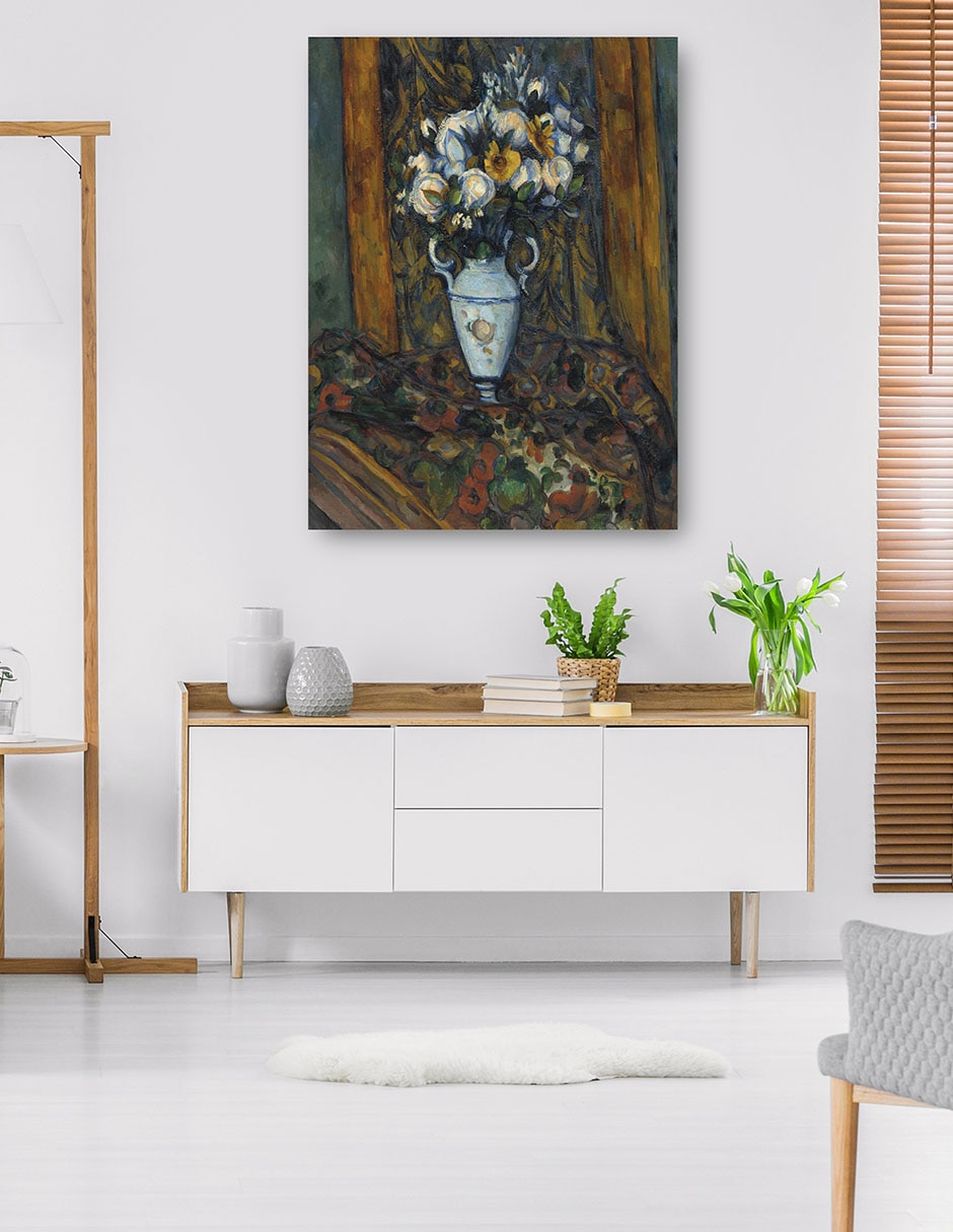 Cuadro decorativo técnica mixta Floreros 5