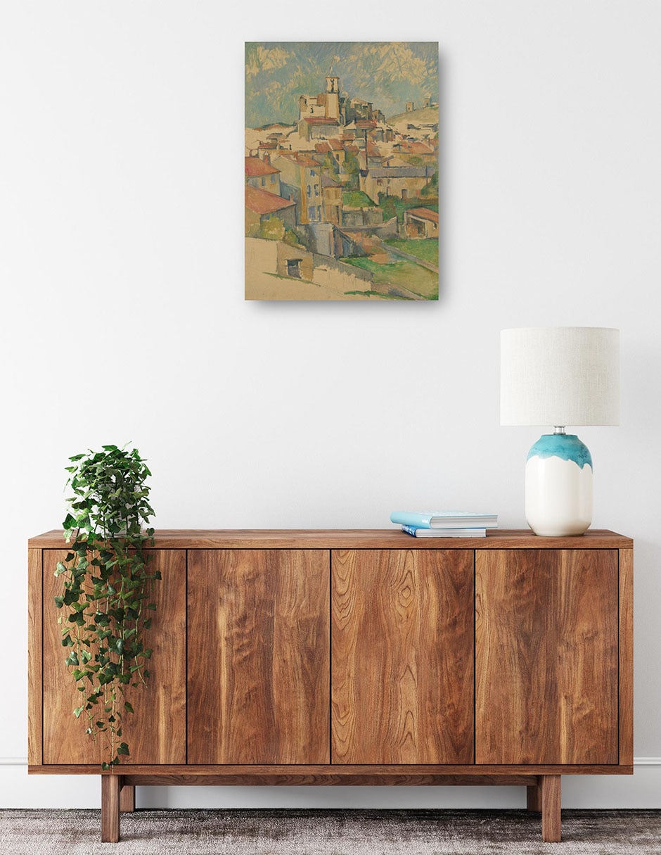 Cuadro decorativo técnica mixta Campos 2