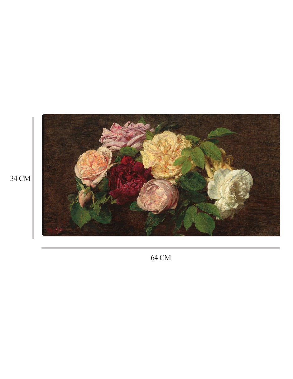 Cuadro decorativo técnica mixta Arreglo Floral 8