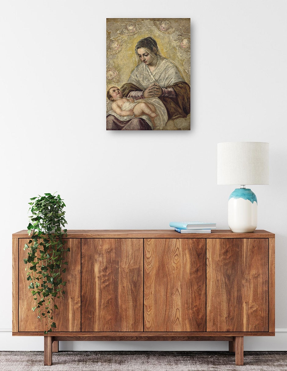 Cuadro decorativo técnica mixta Vírgenes 2