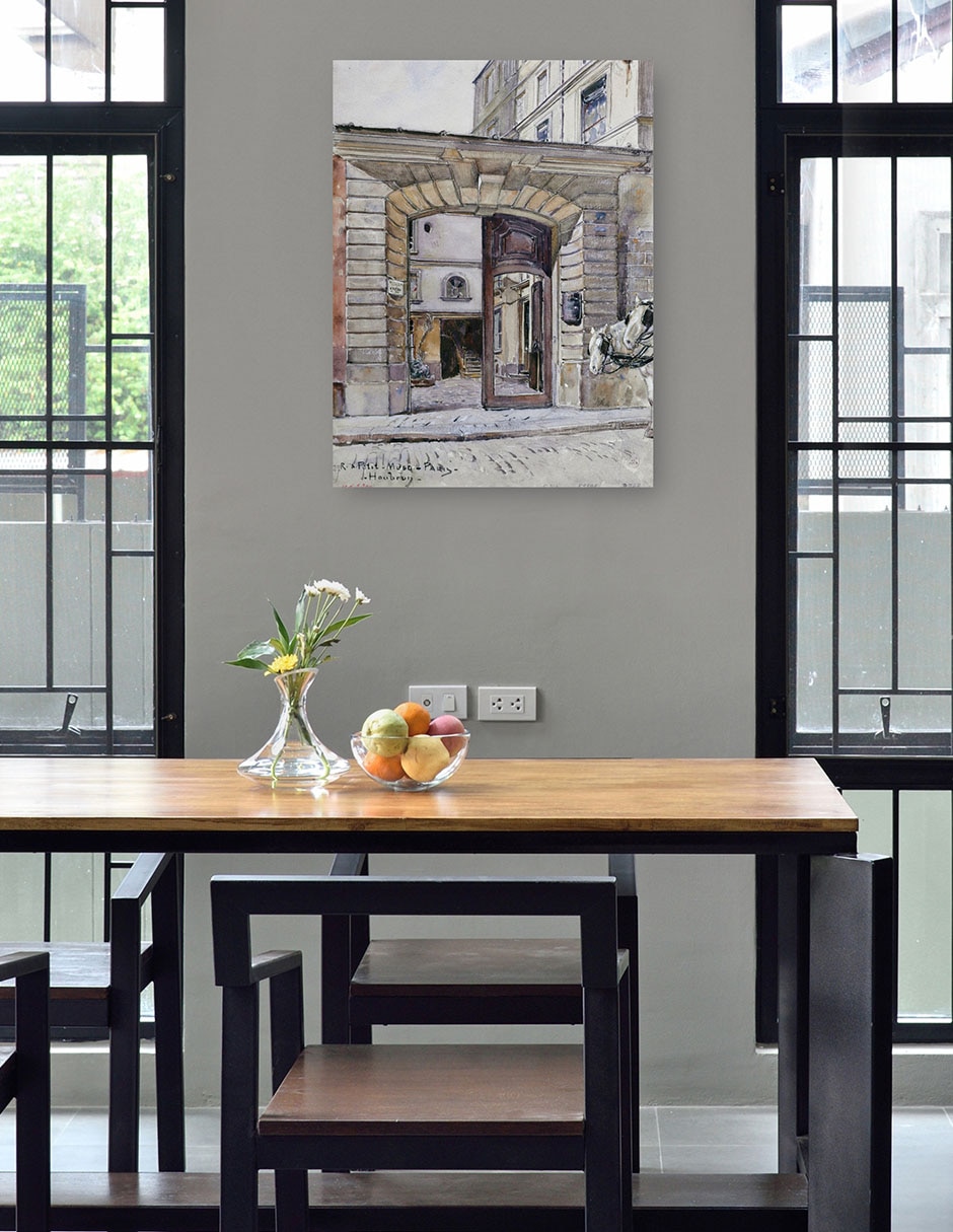 Cuadro decorativo técnica mixta Lugares 4
