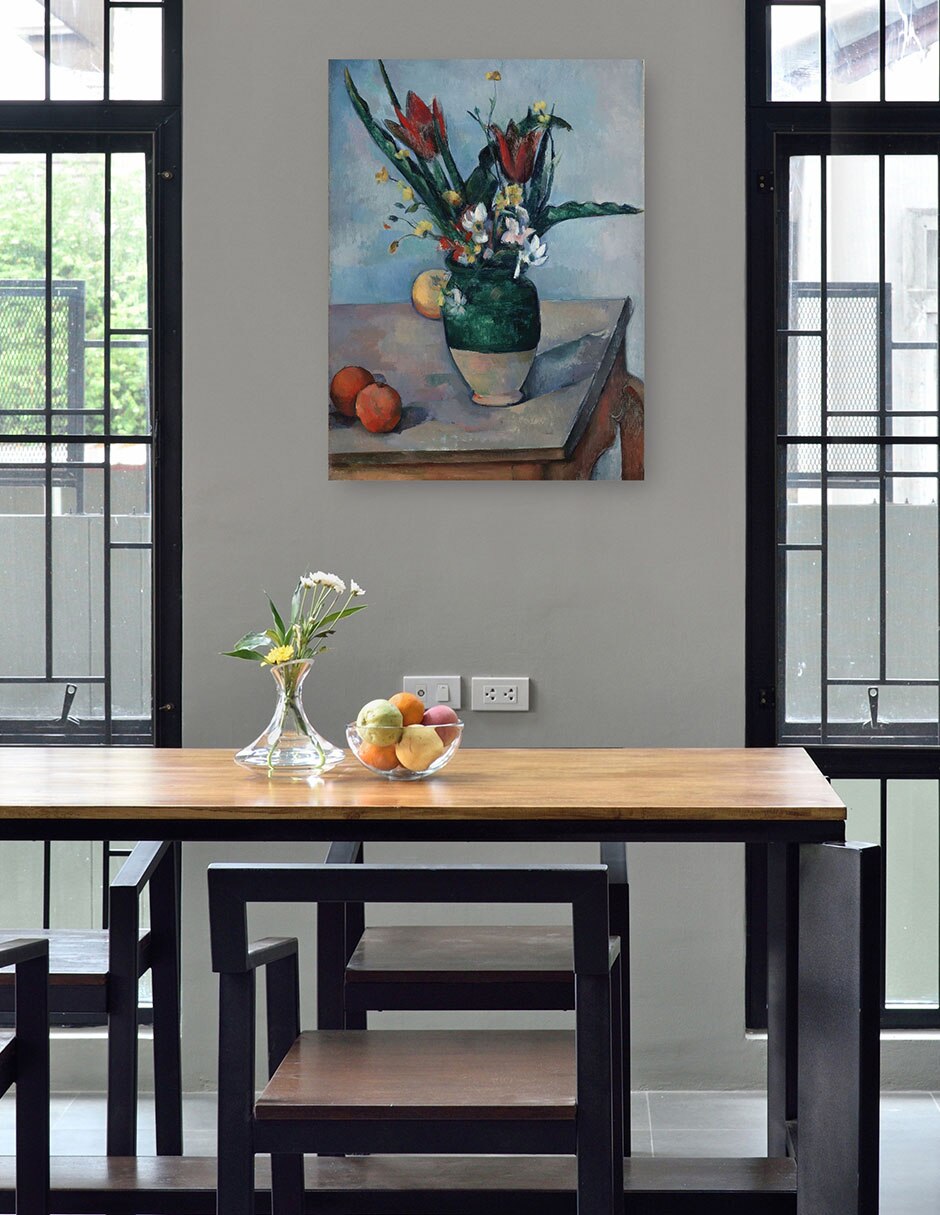 Cuadro decorativo técnica mixta Floreros 4