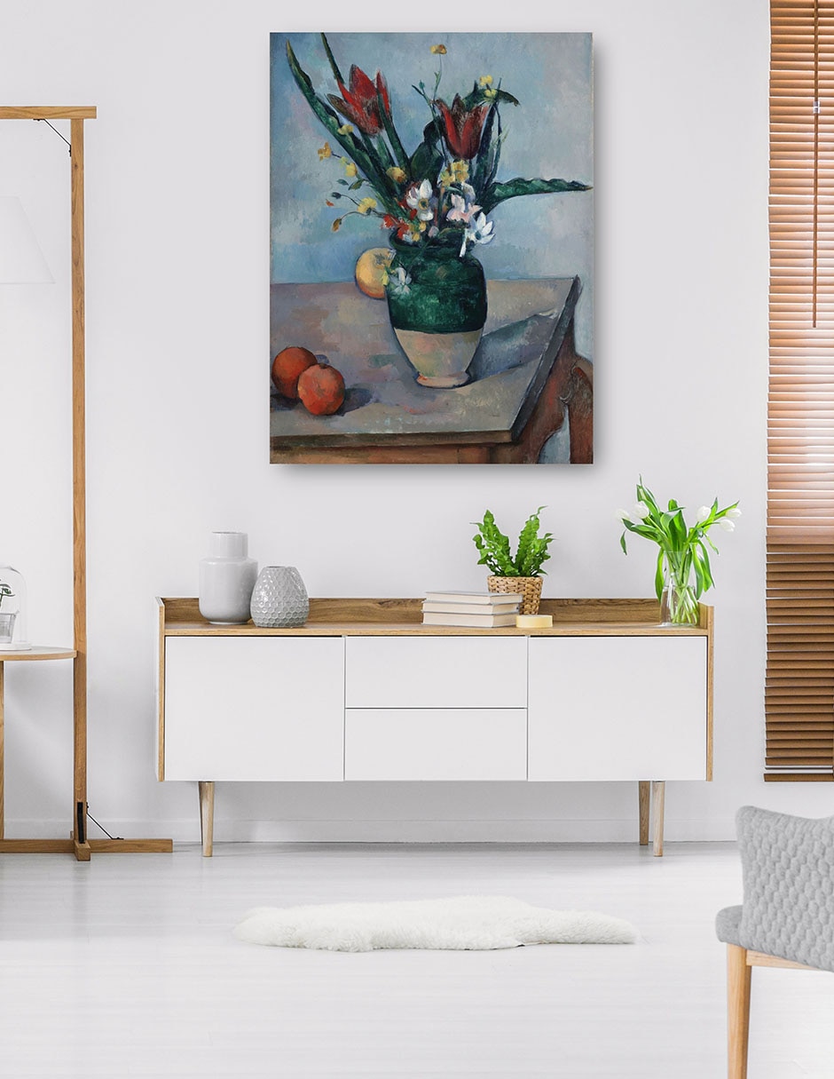 Cuadro decorativo técnica mixta Floreros 5