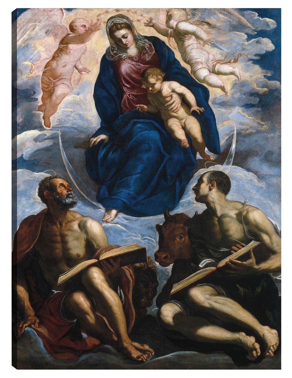 Cuadro decorativo técnica mixta Vírgenes