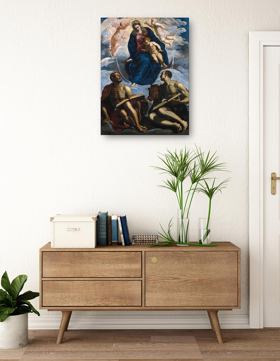 Cuadro decorativo técnica mixta Vírgenes 3