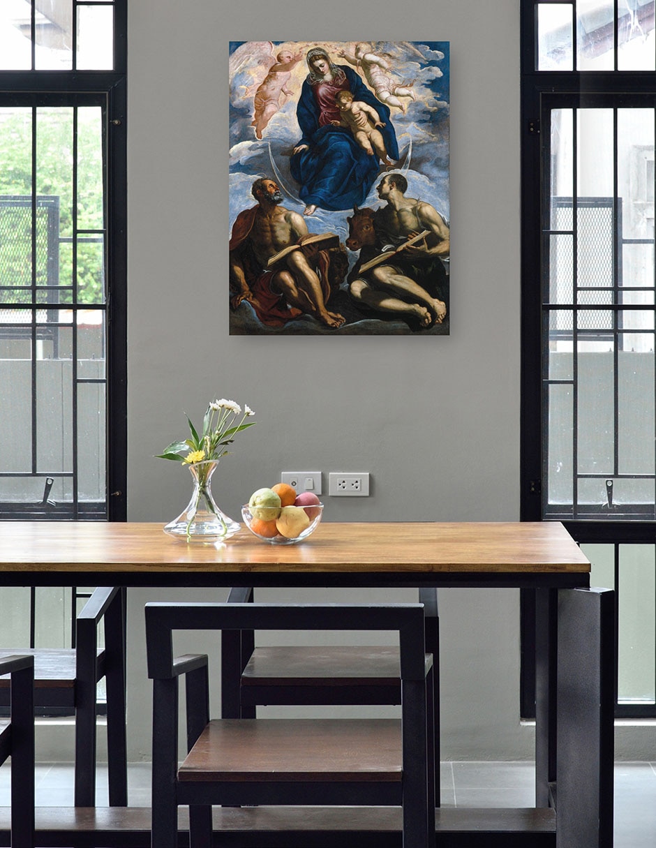 Cuadro decorativo técnica mixta Vírgenes 4