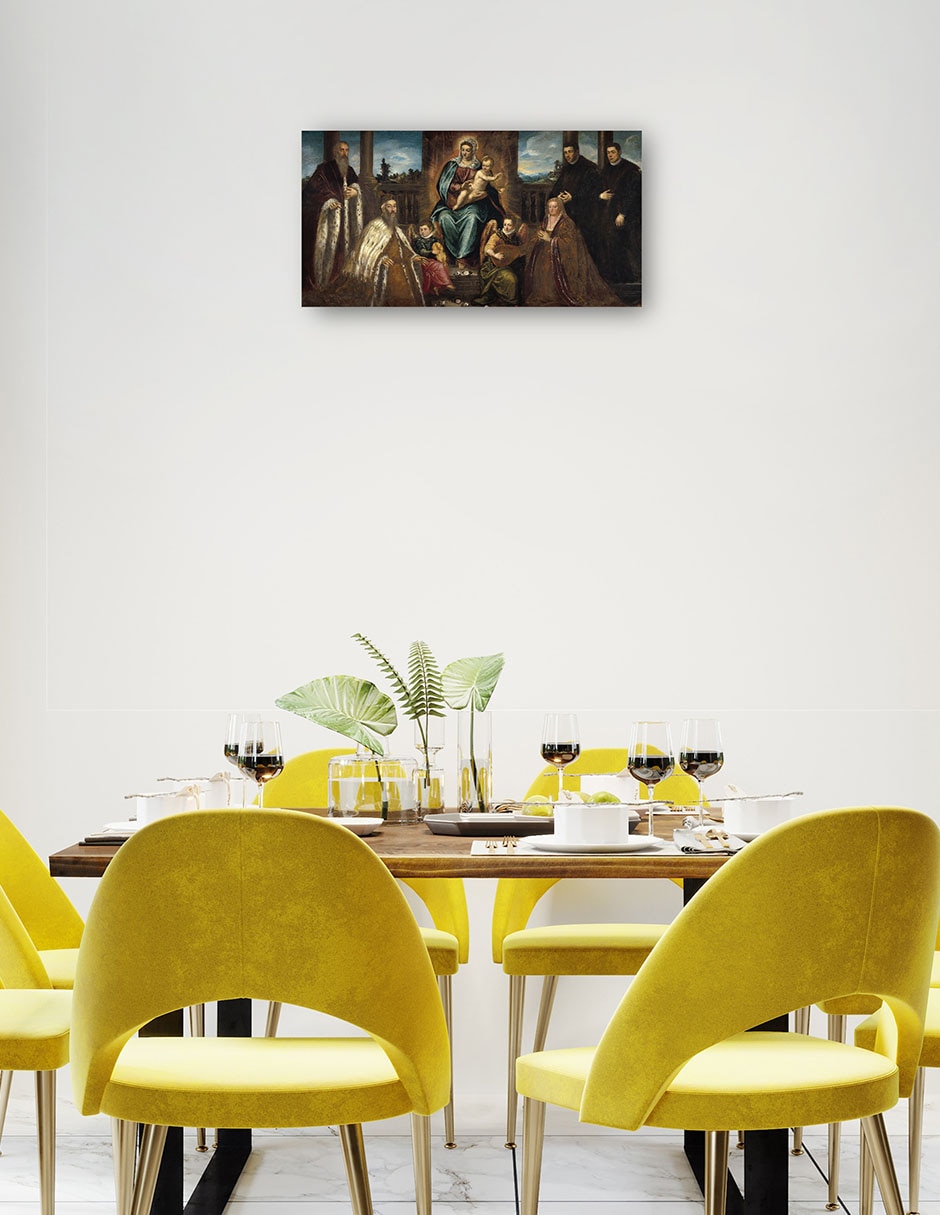 Cuadro decorativo técnica mixta Vírgenes 4