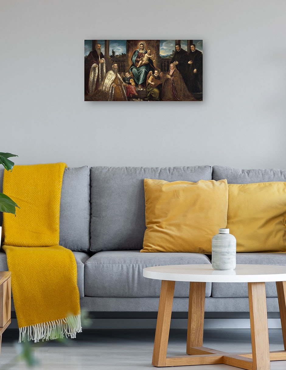 Cuadro decorativo técnica mixta Vírgenes 5