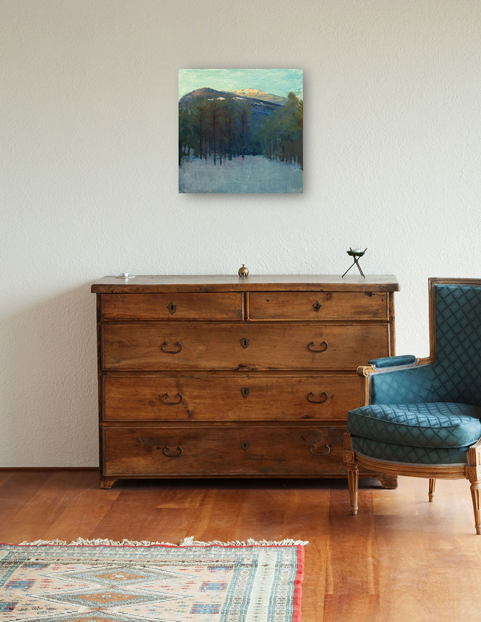 Cuadro decorativo Monte Monadnock técnica mixta Campos 4