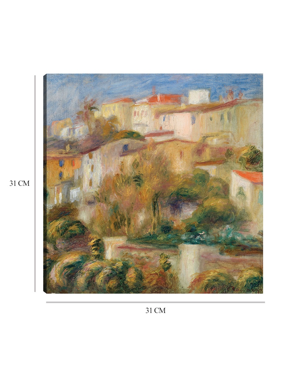 Cuadro decorativo Casas en una colina (1908) técnica mixta Campos 8