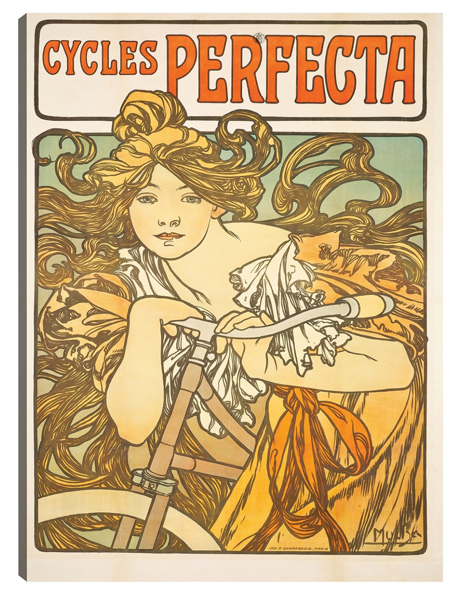 Cuadro decorativo Ciclos Perfecta (1897) técnica mixta Publicidad