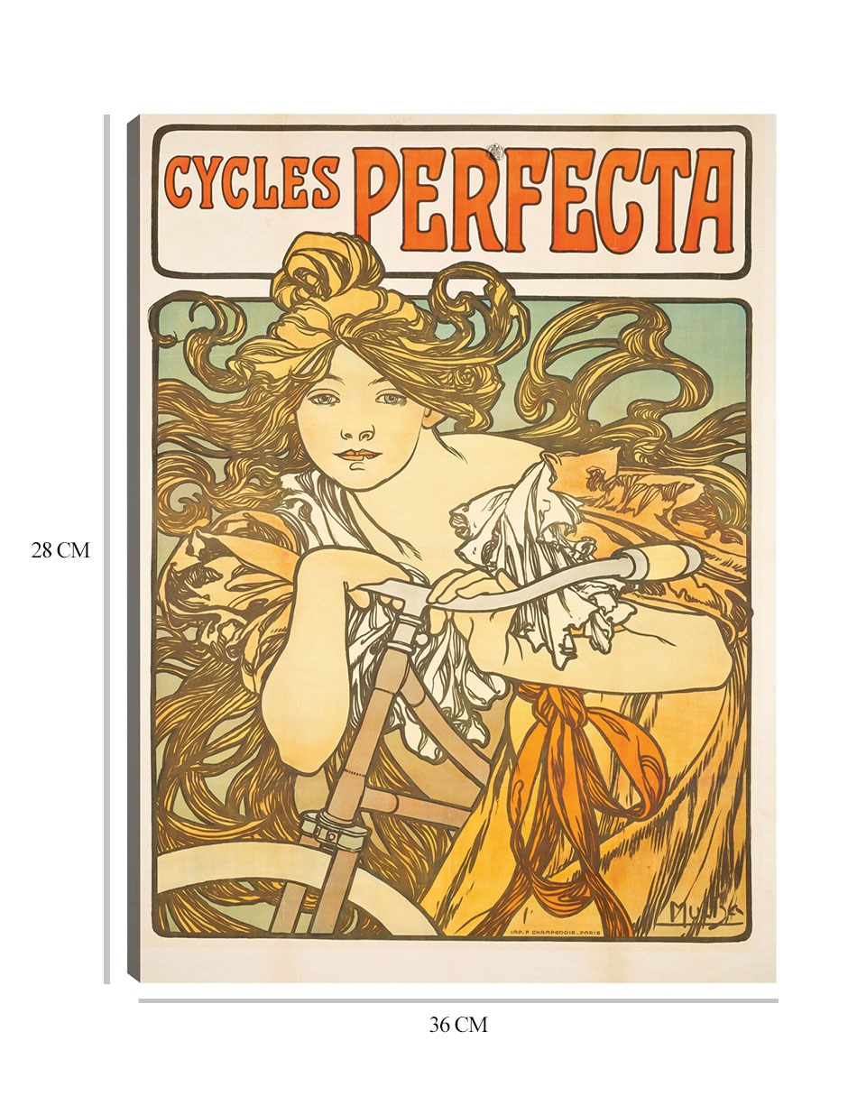 Cuadro decorativo Ciclos Perfecta (1897) técnica mixta Publicidad 2