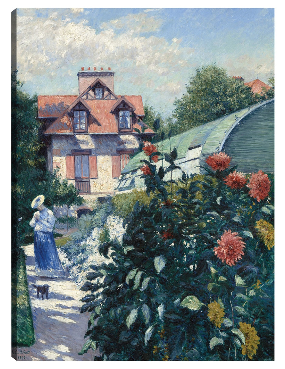 Cuadro decorativo Dalias, jardín de Petit Gennevilliers (1893) técnica mixta Primavera