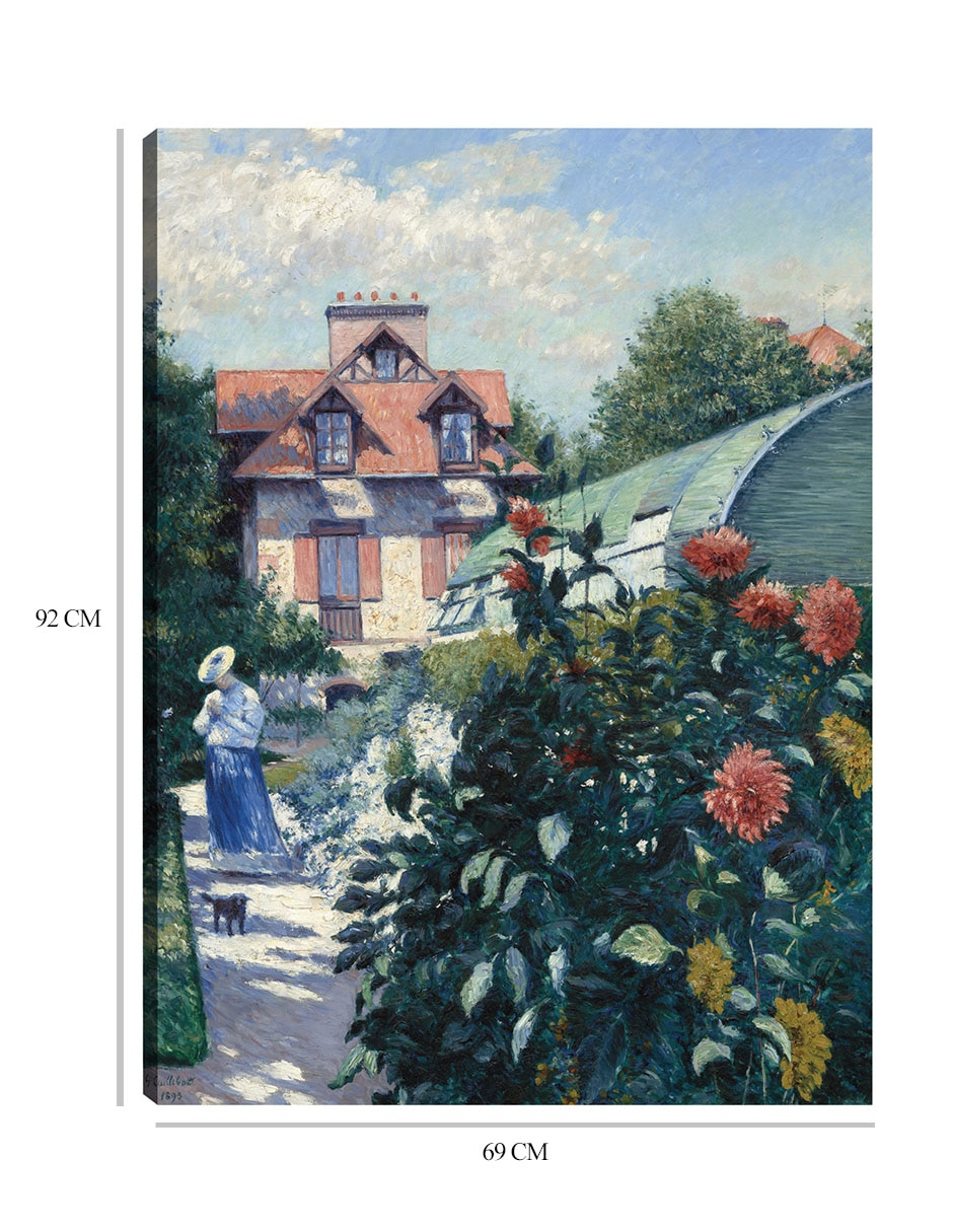 Cuadro decorativo Dalias, jardín de Petit Gennevilliers (1893) técnica mixta Primavera 8