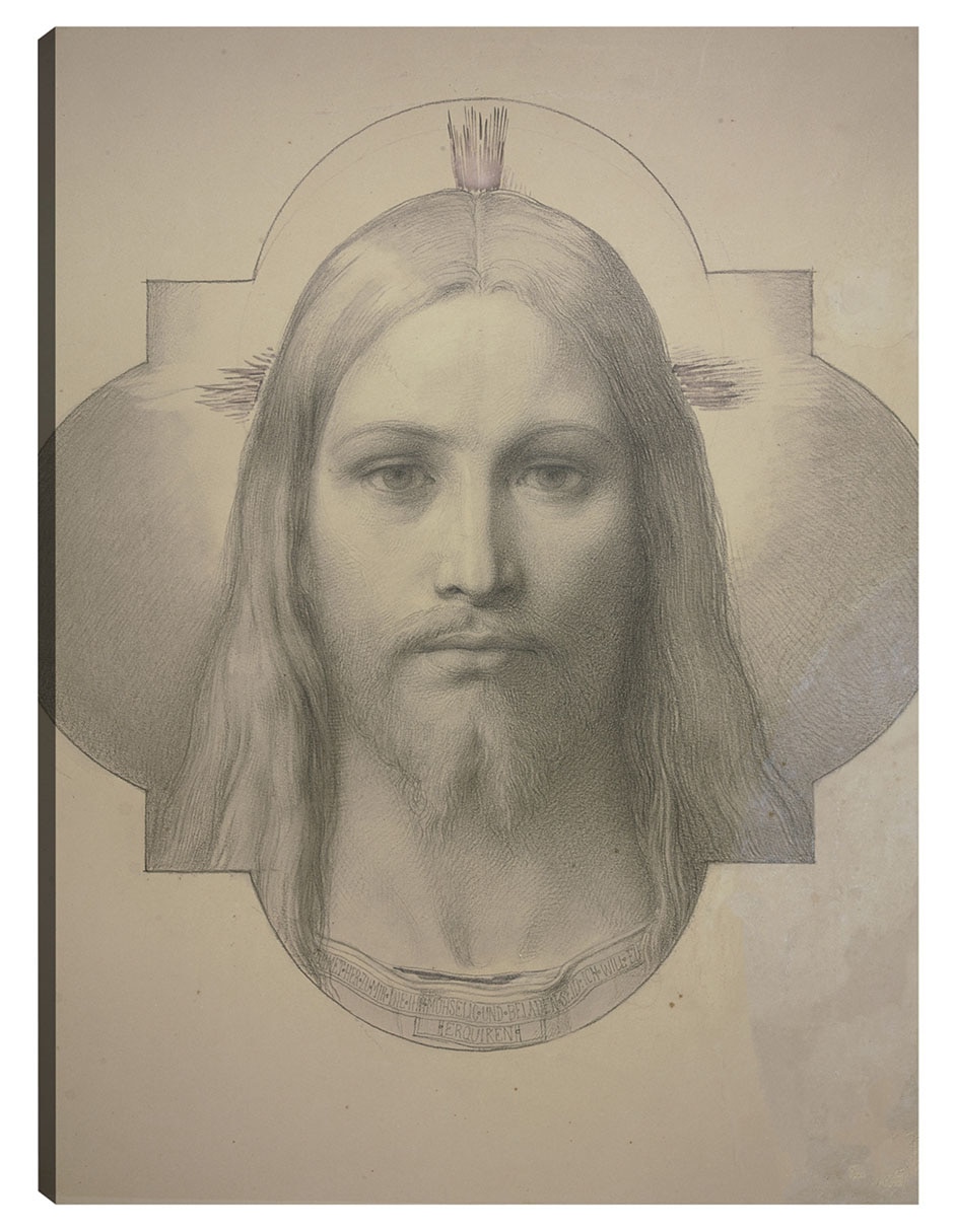 Cuadro decorativo La cabeza de cristo técnica mixta Figuras Celestiales
