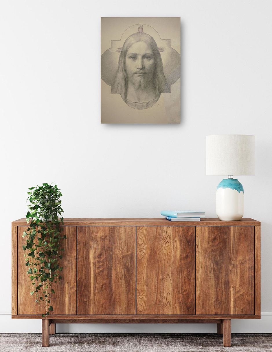 Cuadro decorativo La cabeza de cristo técnica mixta Figuras Celestiales 2