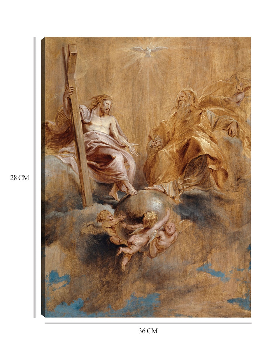 Cuadro decorativo La Santísima Trinidad (1616-1617) técnica mixta Figuras Celestiales 2